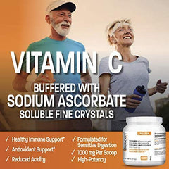 Nutrition facts for Bronson Buffered Vitamin C Powder