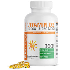 Bronson Vitamin D3 10,000 IU bottle label