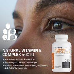 Bronson Vitamin E Complex packaging with bottle and label
