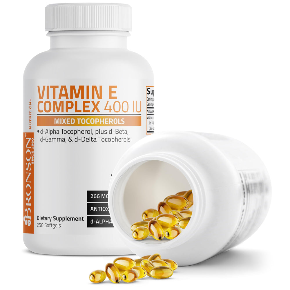 Graphic representing skin health benefits from Vitamin E