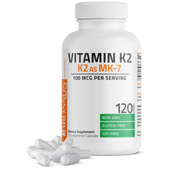 Main product image: Bronson Vitamin K2 MK-7 100 mcg (120 capsules)