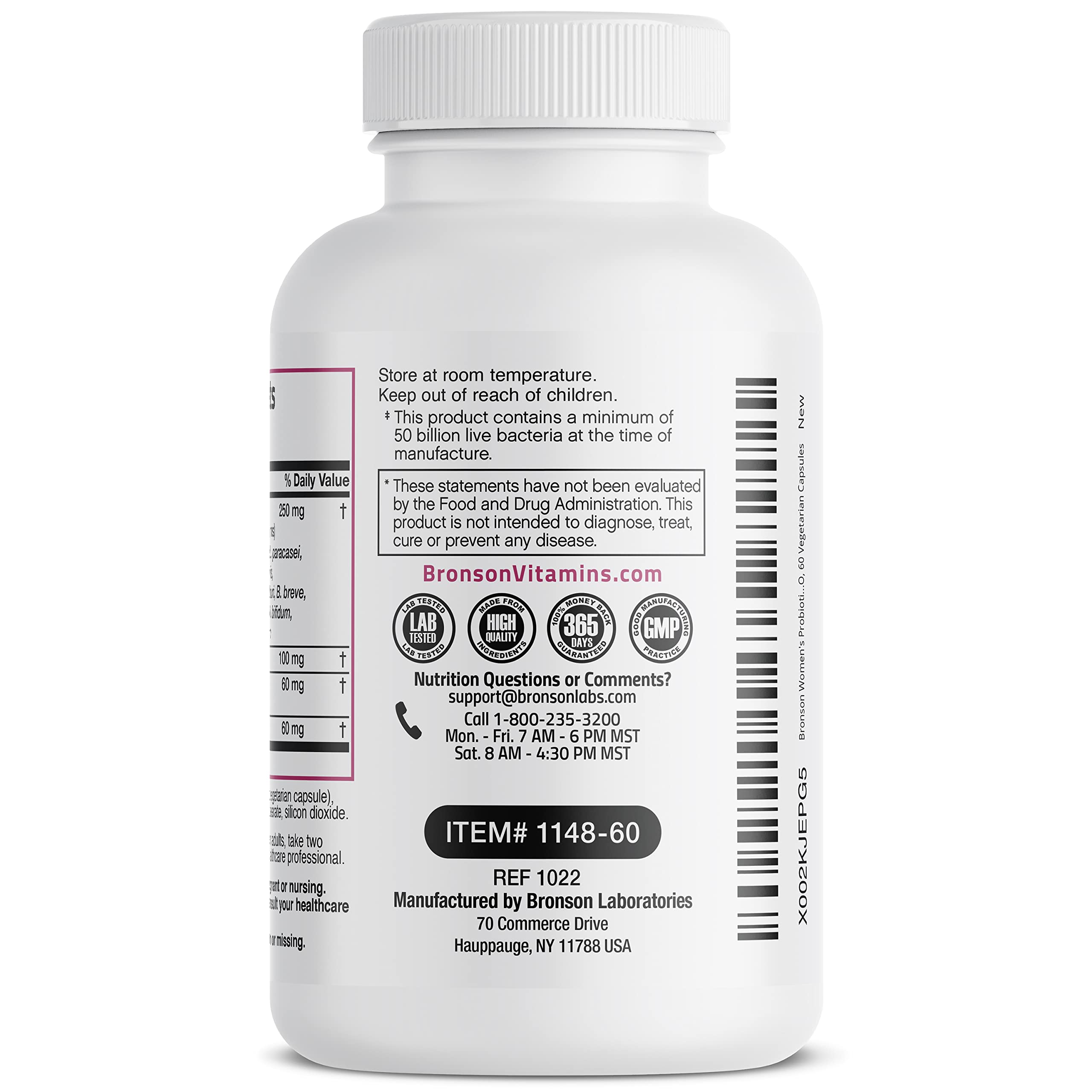 New York cGMP facility testing label on product