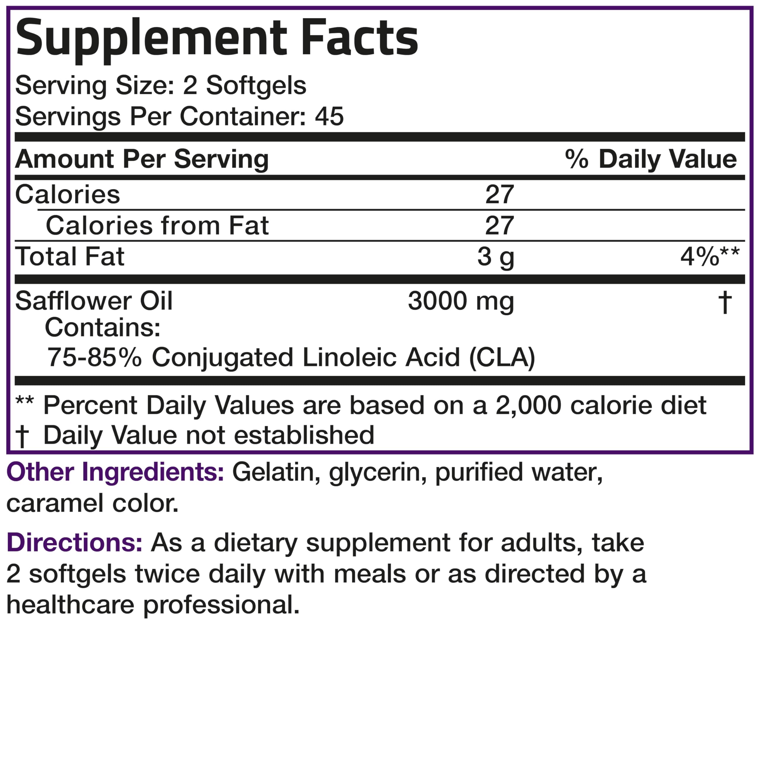 Packaging and bottle of Bronson CLA 3000