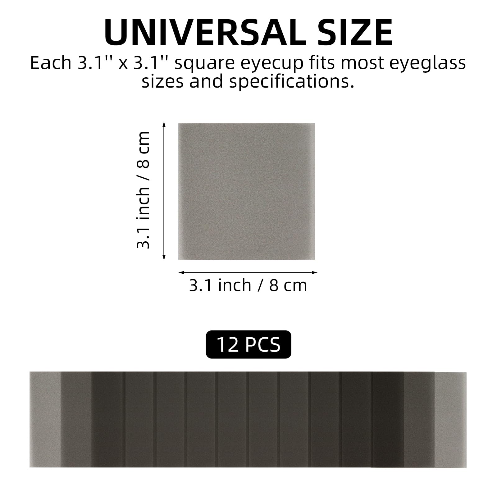 Close-up of brown translucent eye patch material