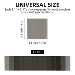 Close-up of brown translucent eye patch material