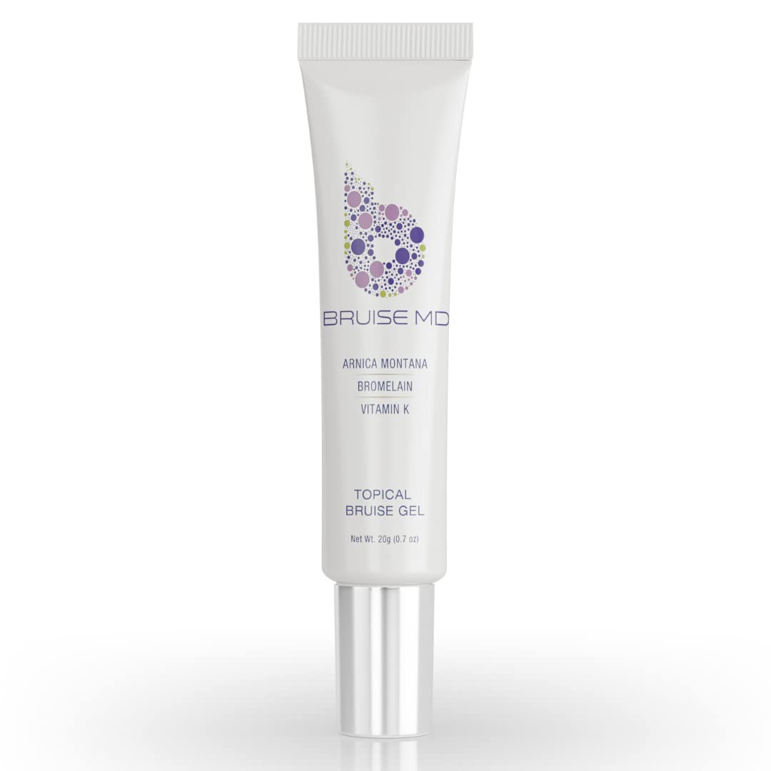 BruiseMD Topical Bruise Gel bottle on white background