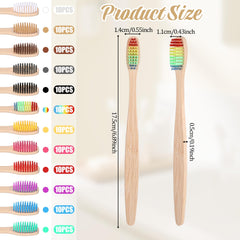 Individually wrapped Bruislard bamboo toothbrushes for travel and hotel use