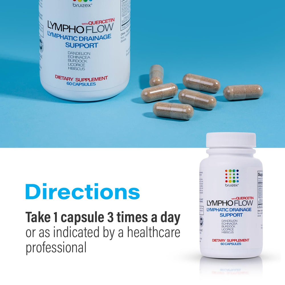 Bruizex Lympho Flow in-use display shows a simple daily recovery routine.