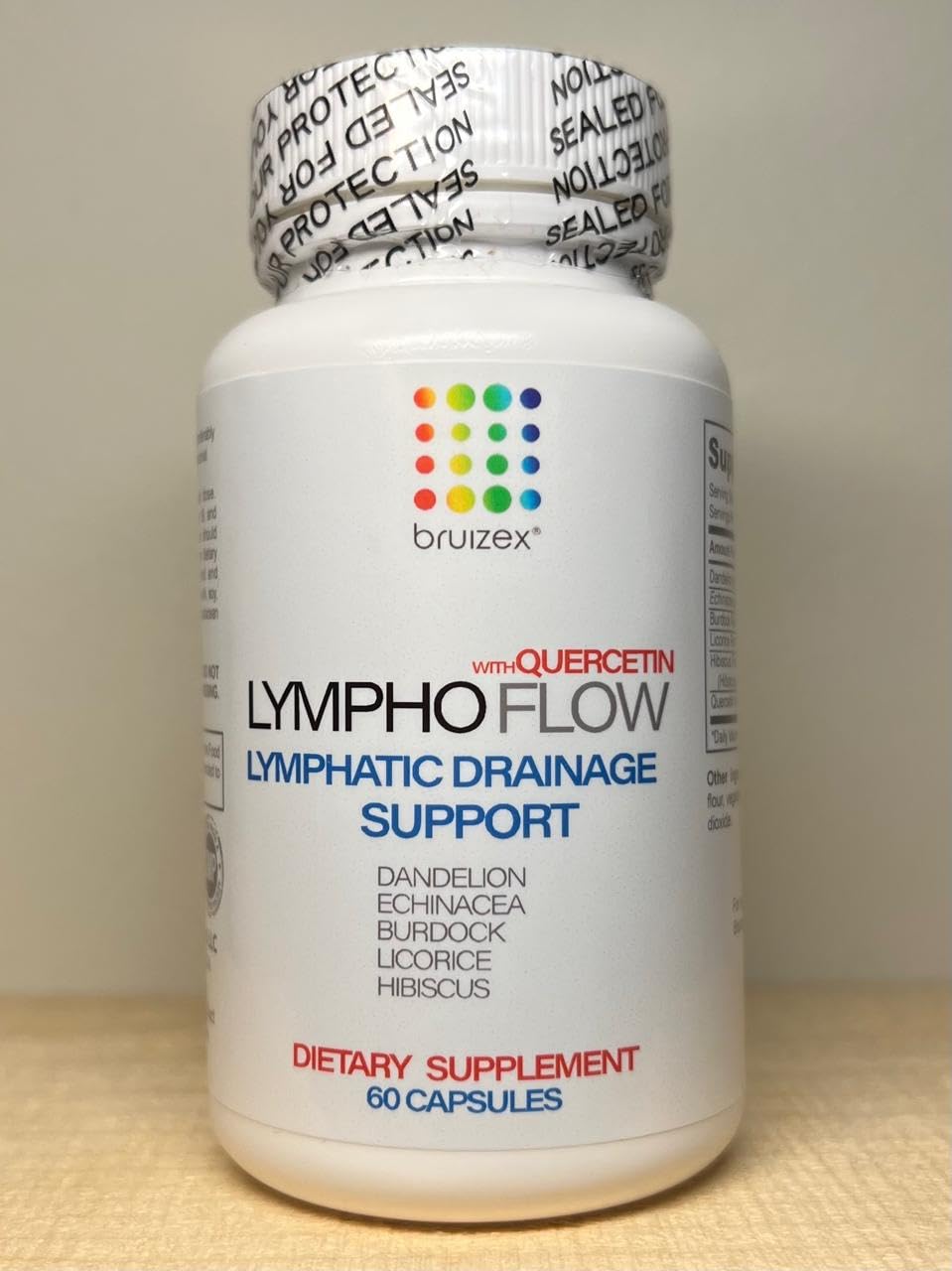 Bruizex Lympho Flow packaging image signals ready-to-use post-surgery care.