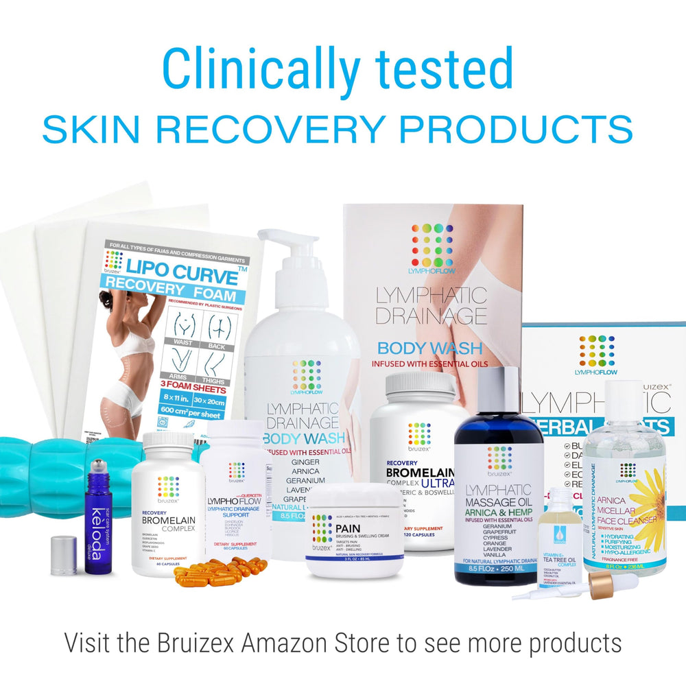 Bruizex Ultra packaging with usage tips for post-procedure care