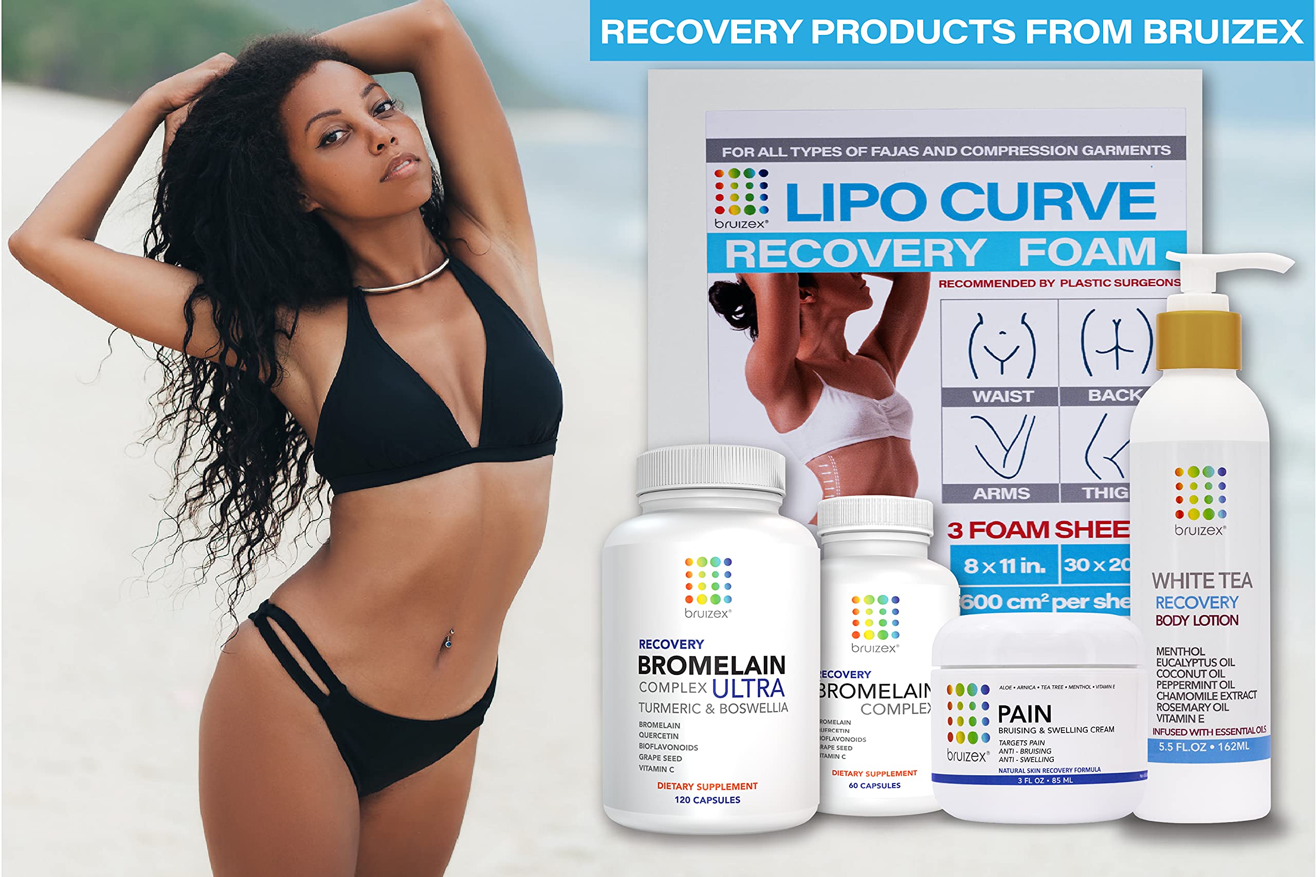 Made in USA, non-GMO ingredients label for Bruizex Ultra