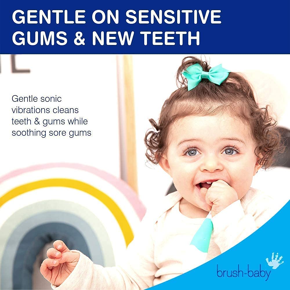 2-minute timer display on the toothbrush