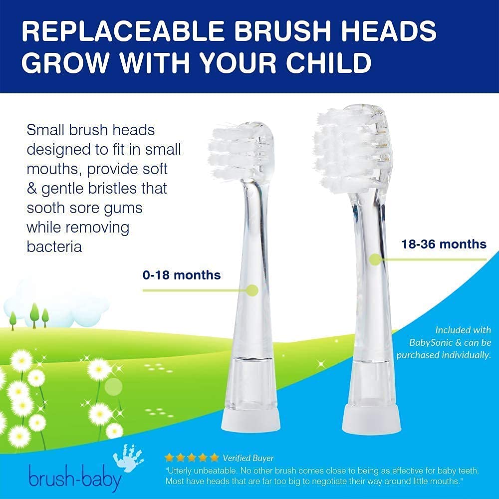 Product packaging for Brush-Baby BabySonic toothbrush