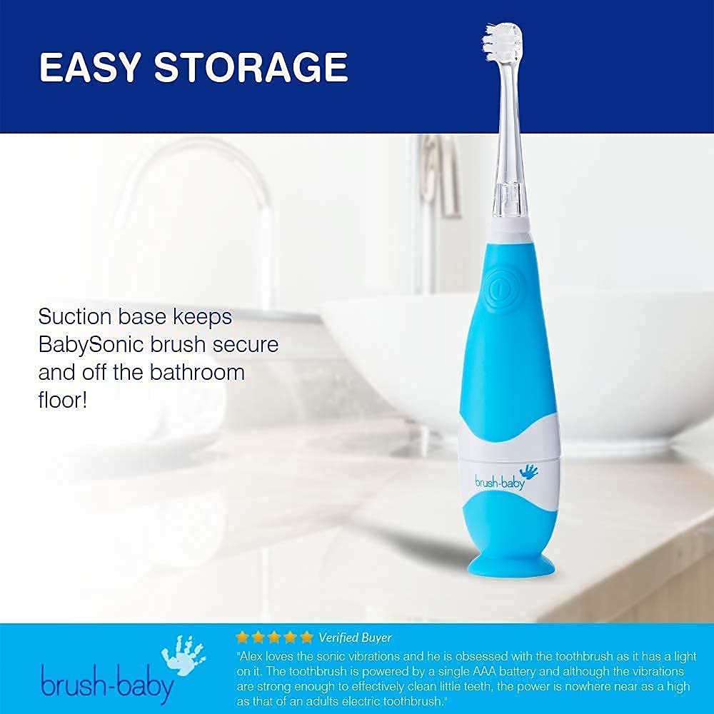 Teething care with the Brush-Baby BabySonic toothbrush