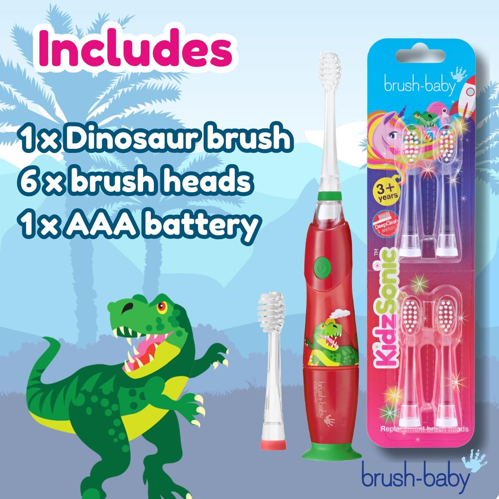 KidzSonic toothbrush for ages 3 and up in use