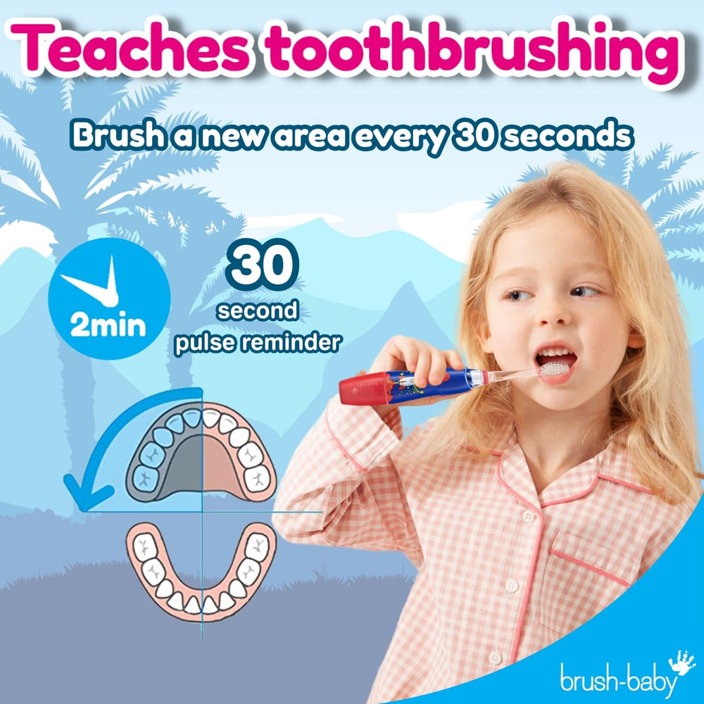 30-second pulse reminders for brushing intervals