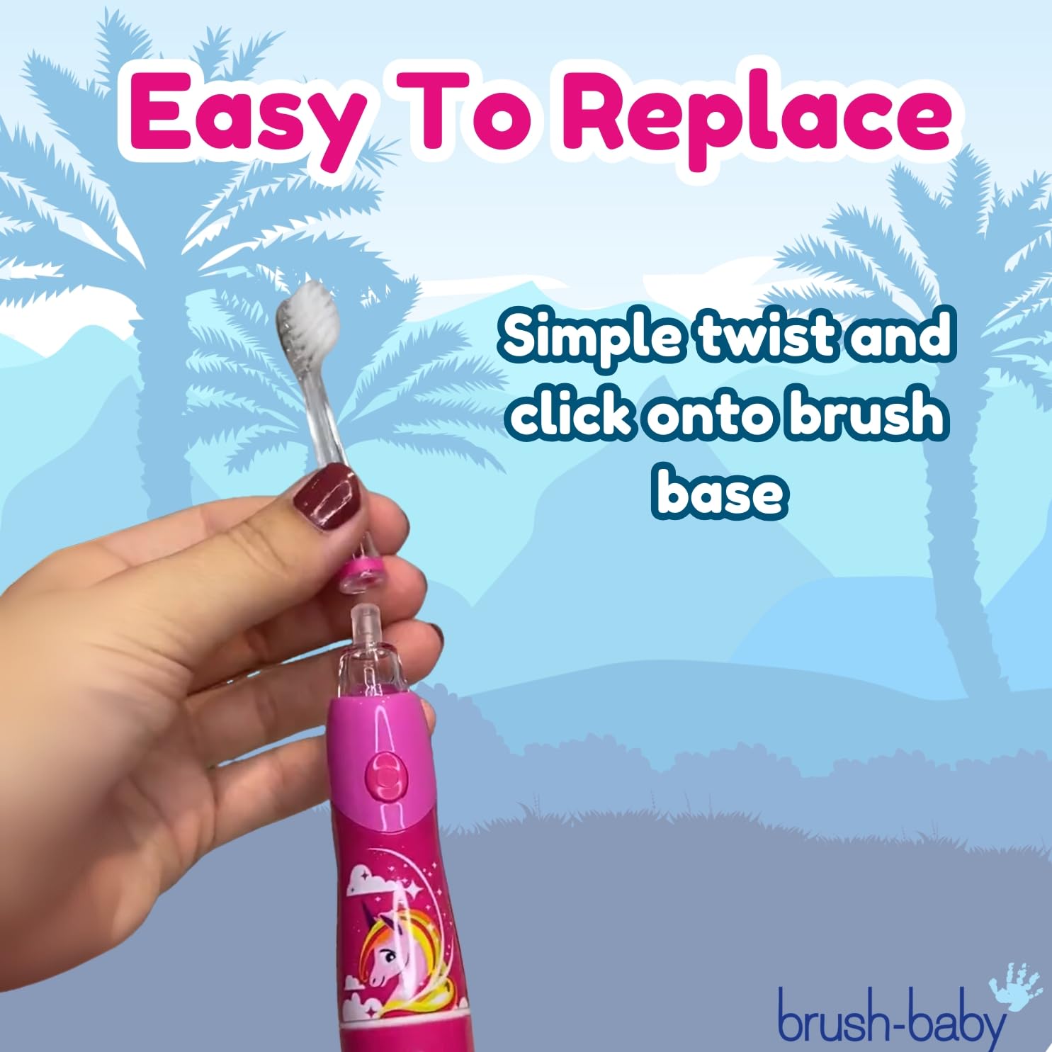 IPX7 waterproof indicator on the toothbrush
