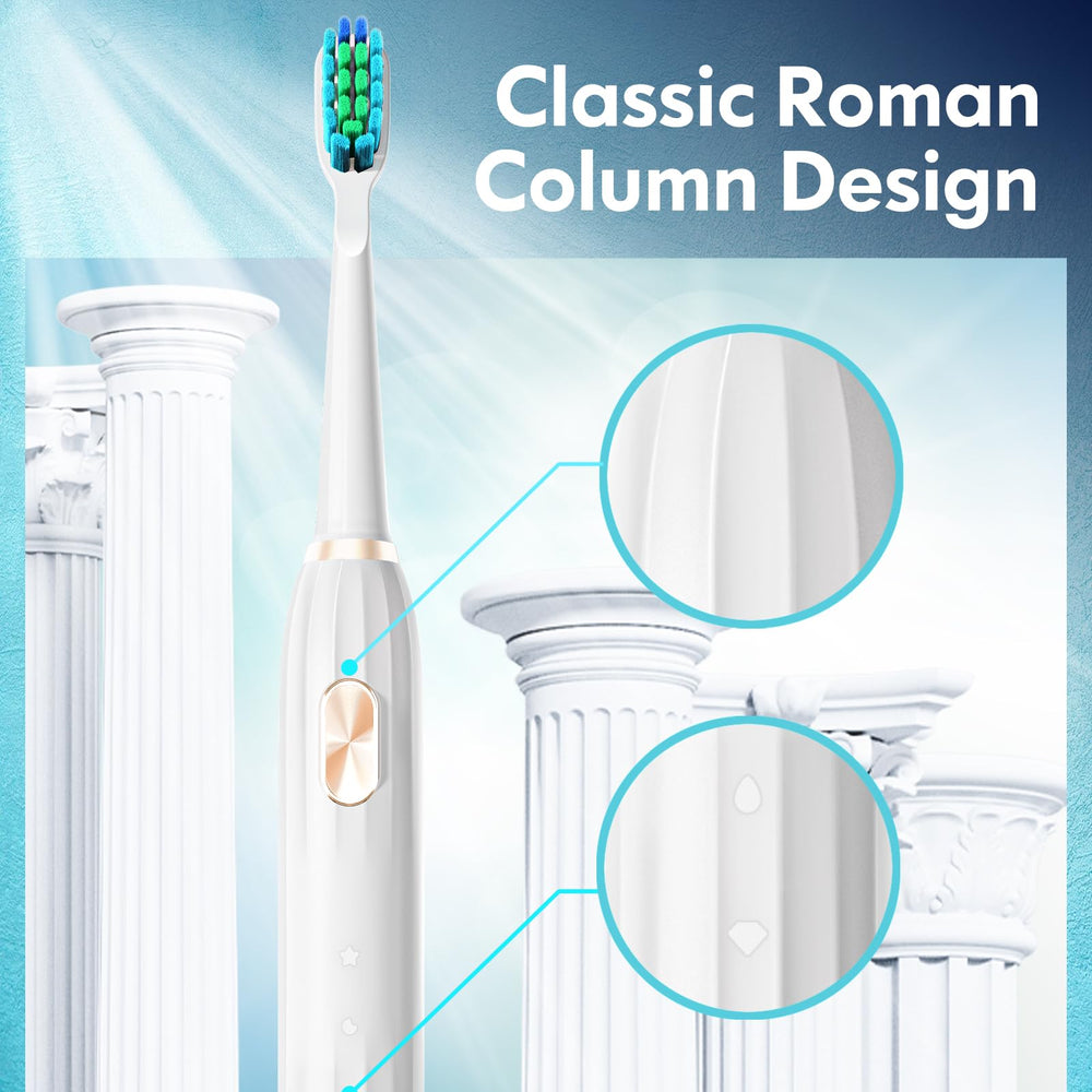 Nine brush heads included for replacement