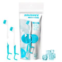 Brushee 4-in-1 on-the-go whitening toothbrush packaging