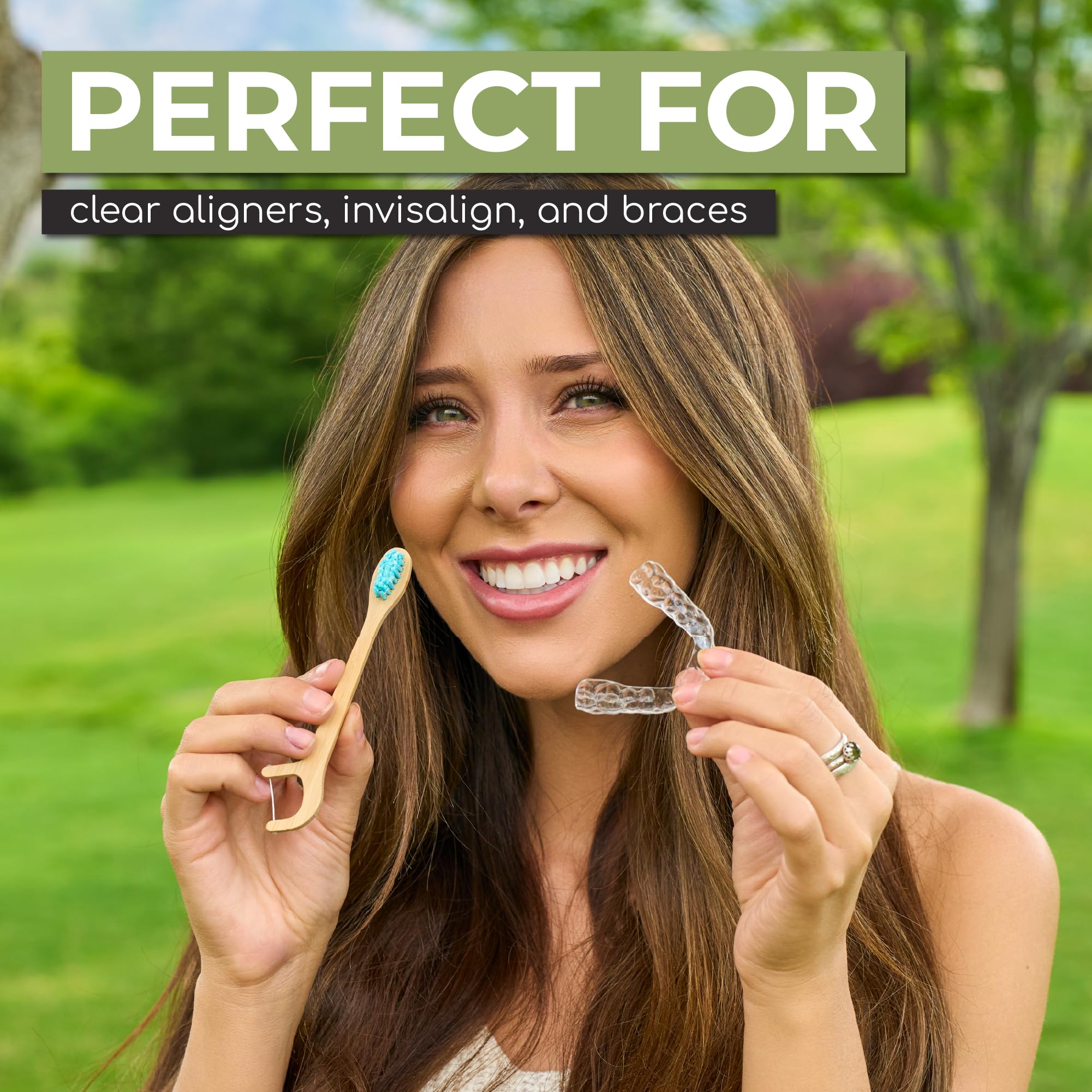 Mint pre pasted toothpaste on Brushee brush