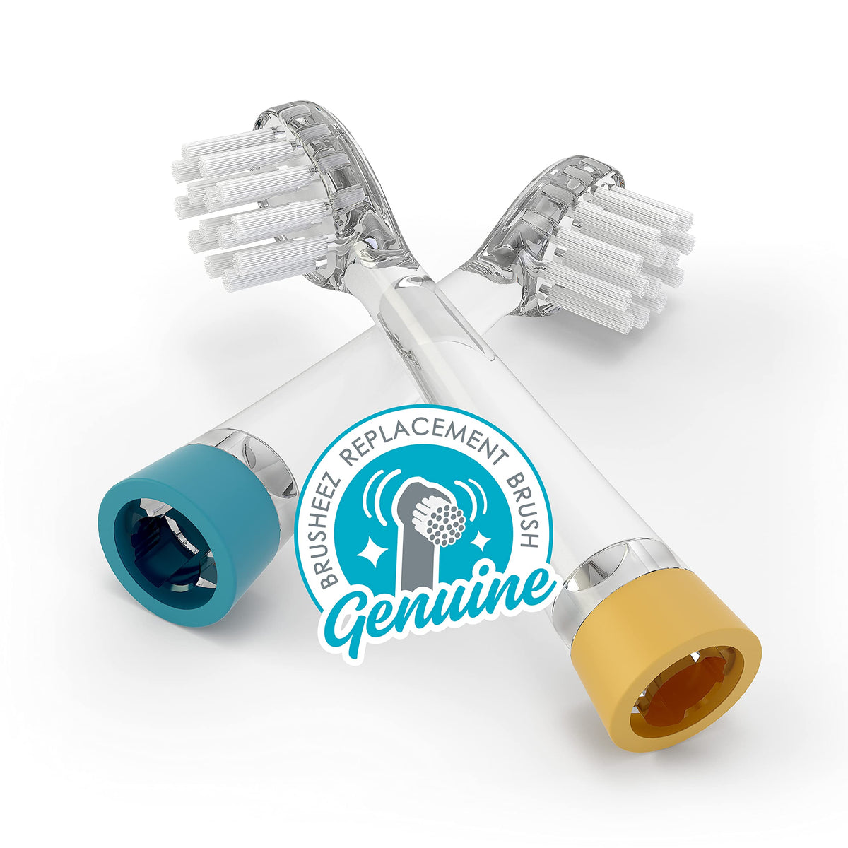Brusheez Little 2-Pack Replacement Brush Heads in color-coordinated pack