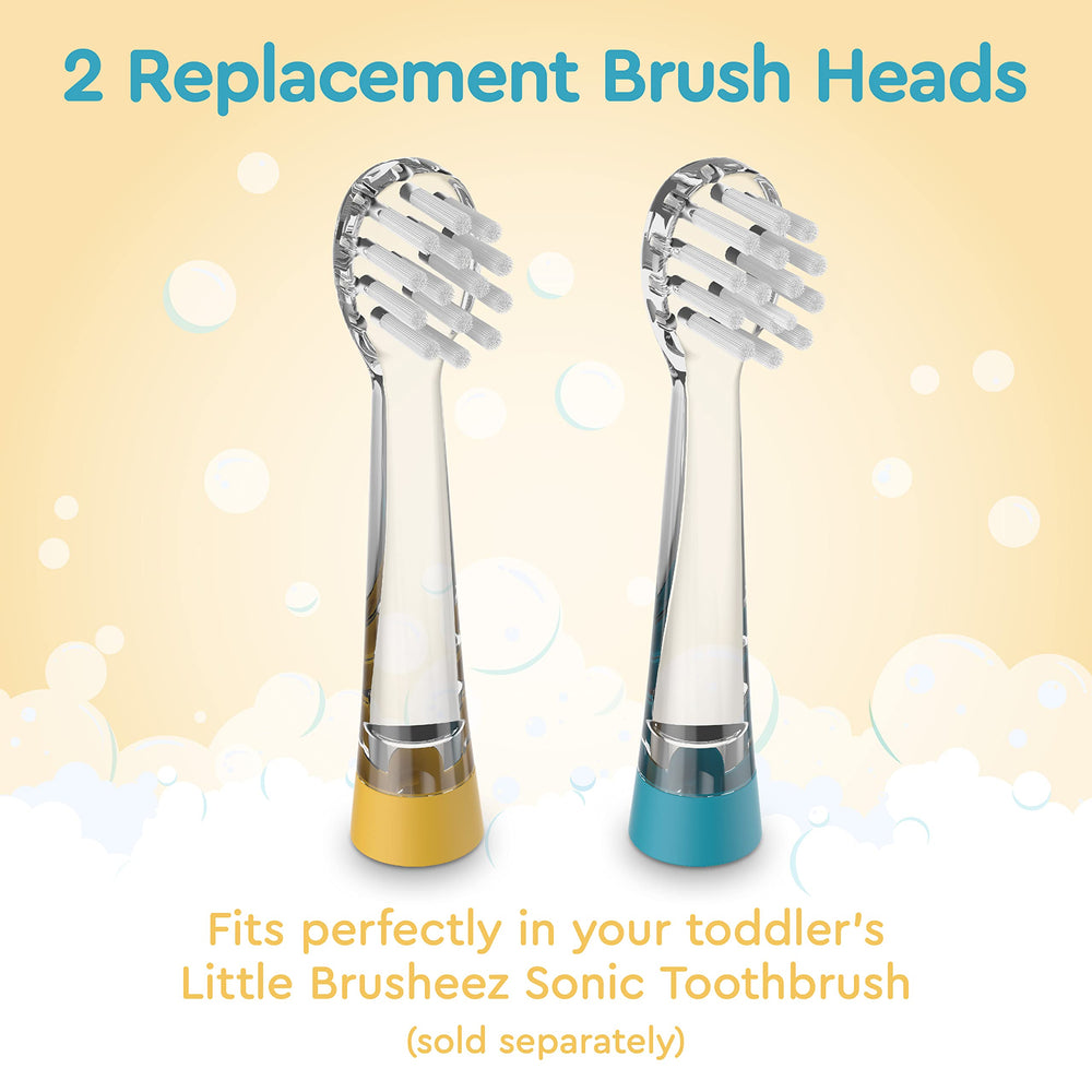 Twist-and-click installation of replacement brush heads