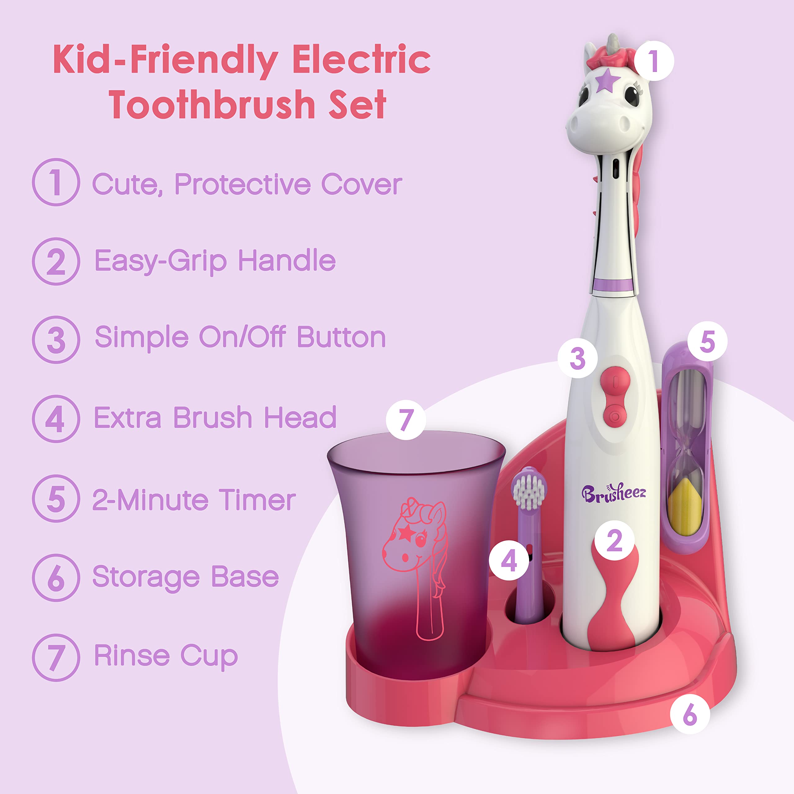 Replacement brush head for Brusheez kids toothbrush