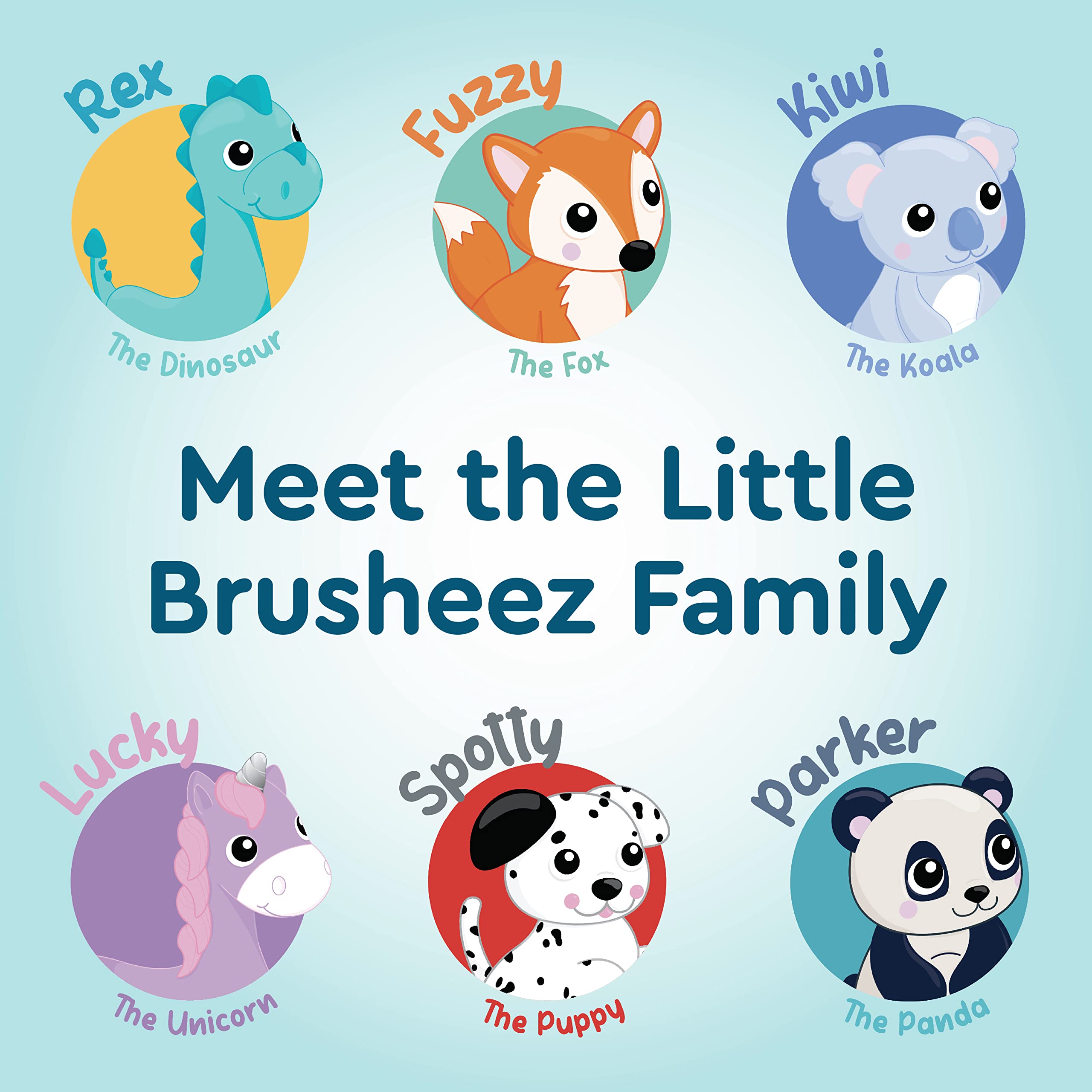Animal-themed brush cover featuring Parker the Panda