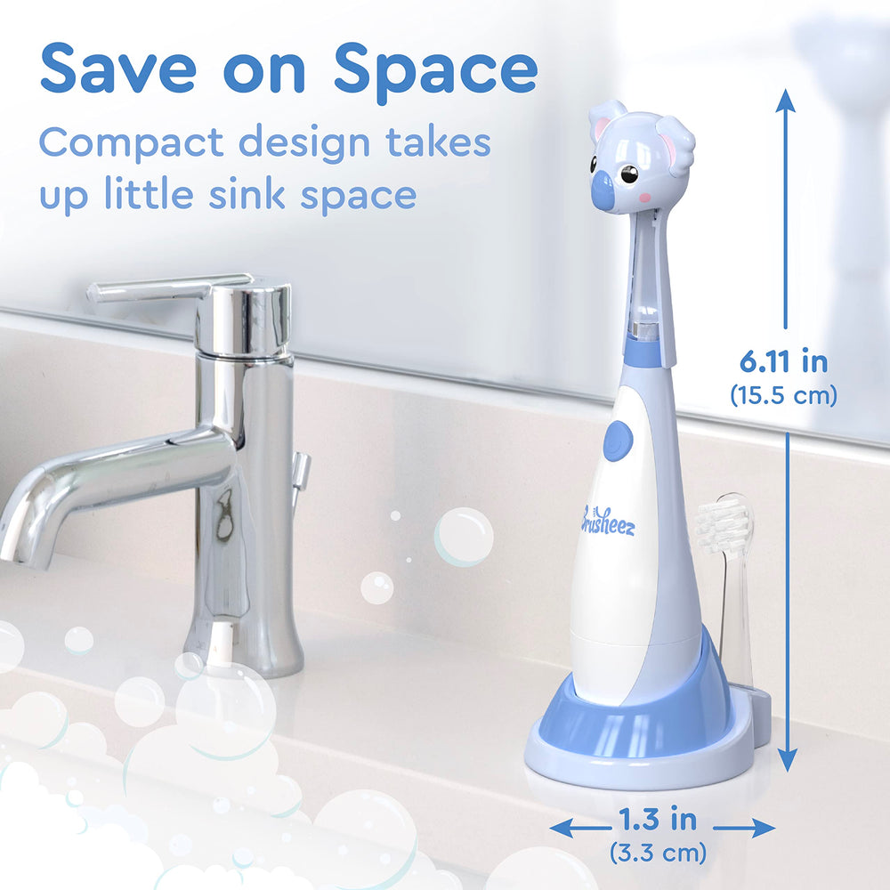 Brushstand with storage for extra head and toothbrush