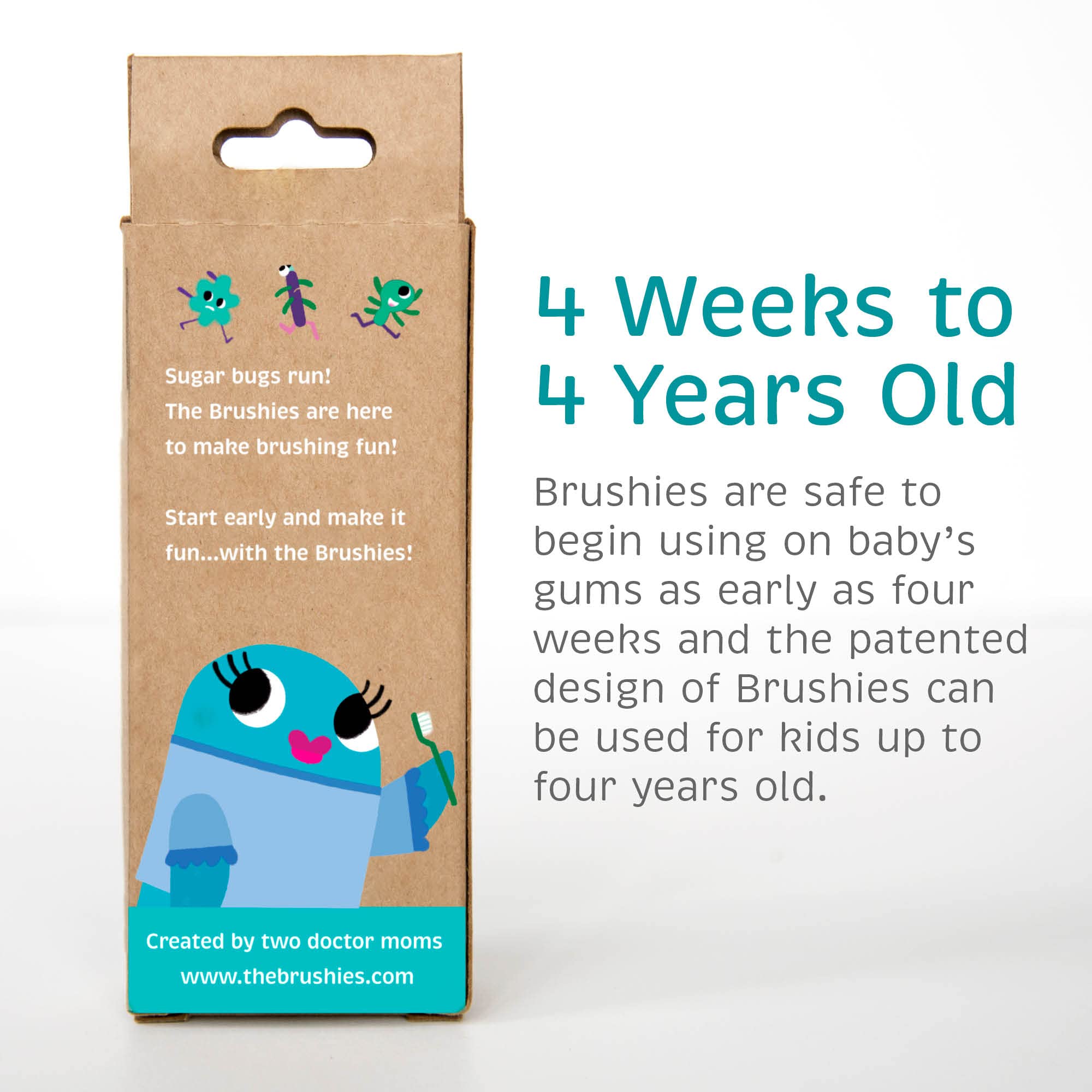 Toothbrush and storybook shown with packaging