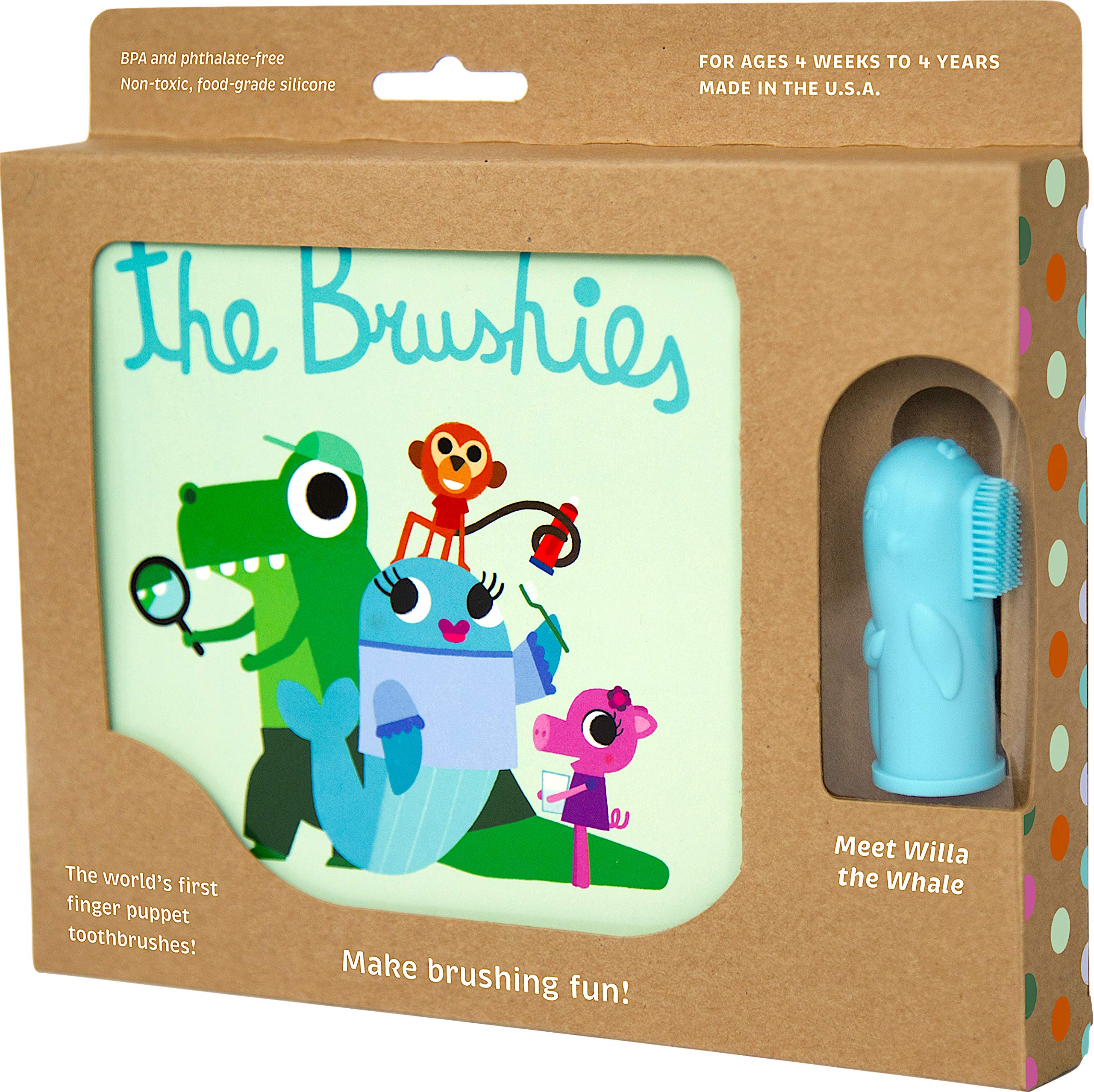 Product image: The Brushies Willa the Whale Toddler Toothbrush & Storybook Set