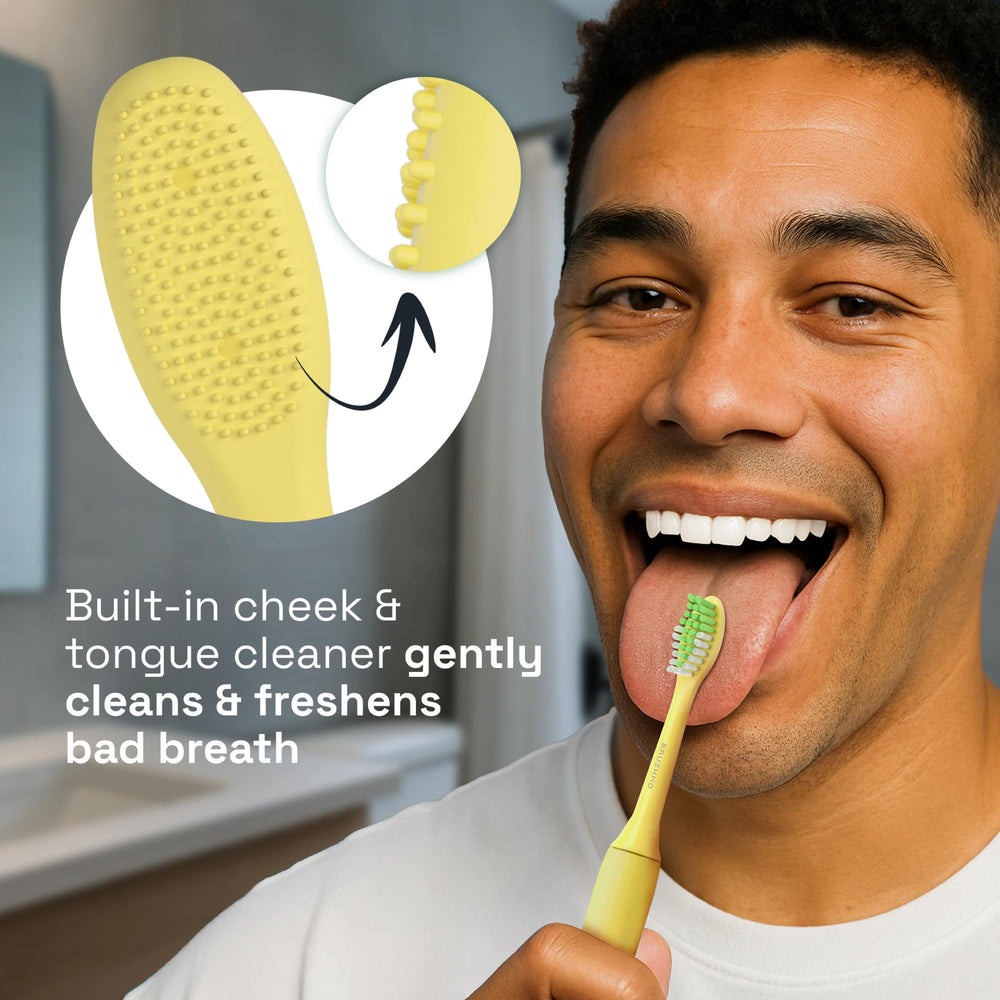Soft DuPont bristles on Brushmo Mango replacement heads