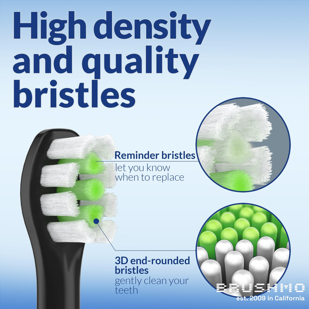 Brushmo head designed for compatibility with Sonicare snap-on handles