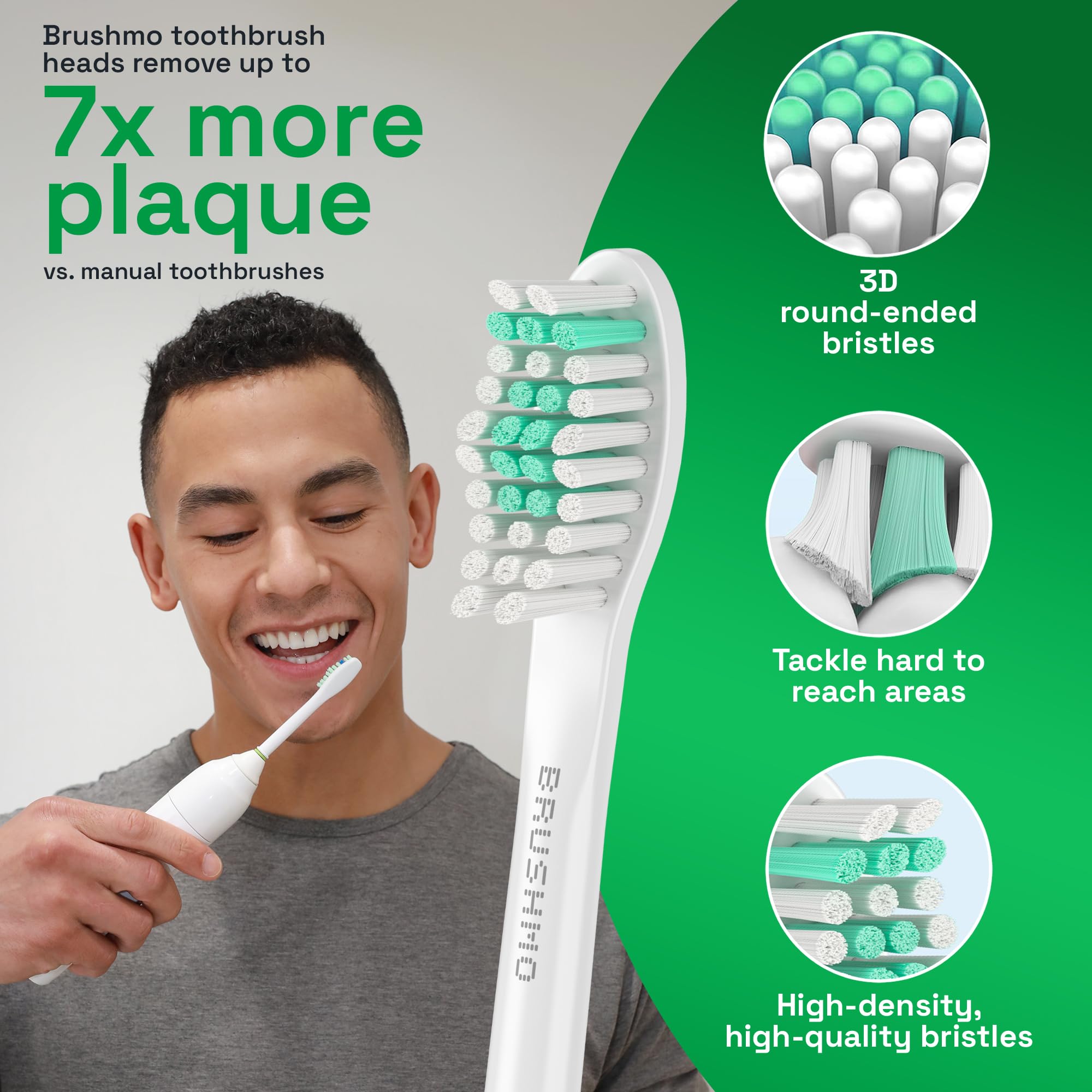 Compatibility with Philips Sonicare screw-on electric toothbrush handles