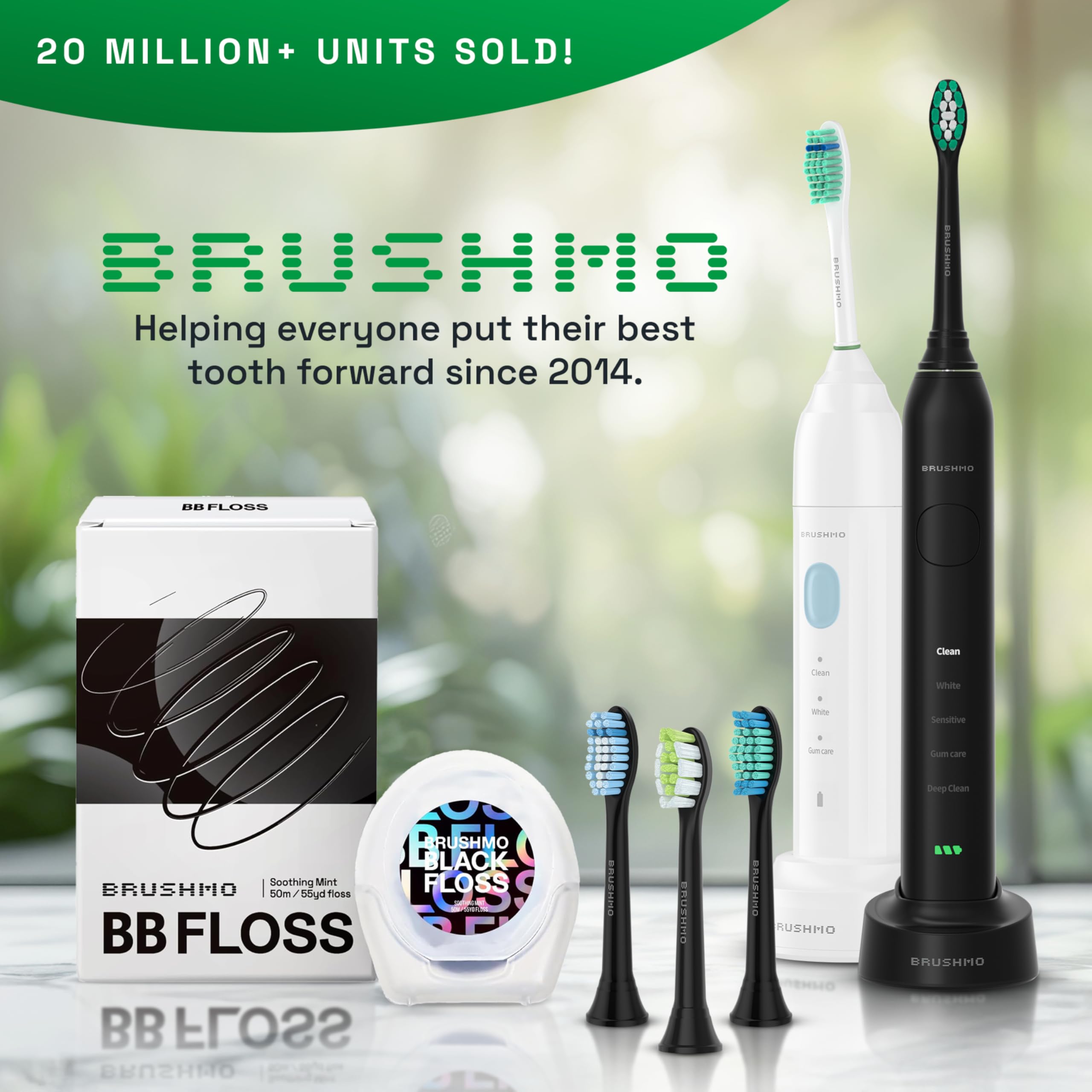 Durable rounded tips for Brushmo BM928BK replacement heads
