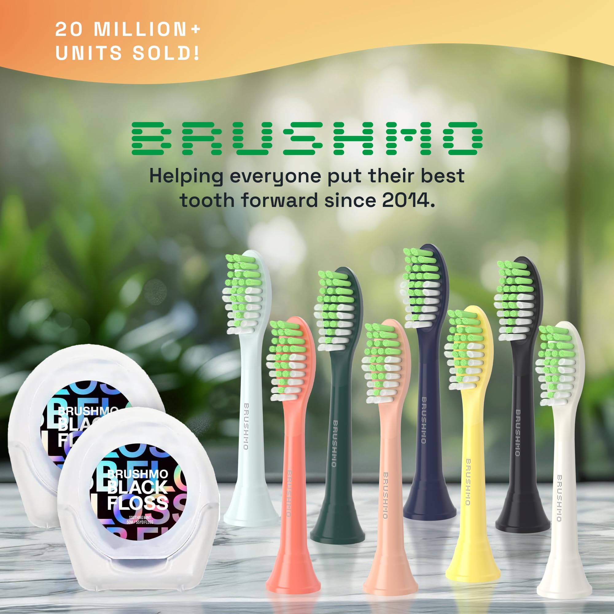 Brushmo brand ethos and safety standards icons