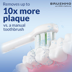 Diamond-Shape Dupont bristles on Brushmo heads