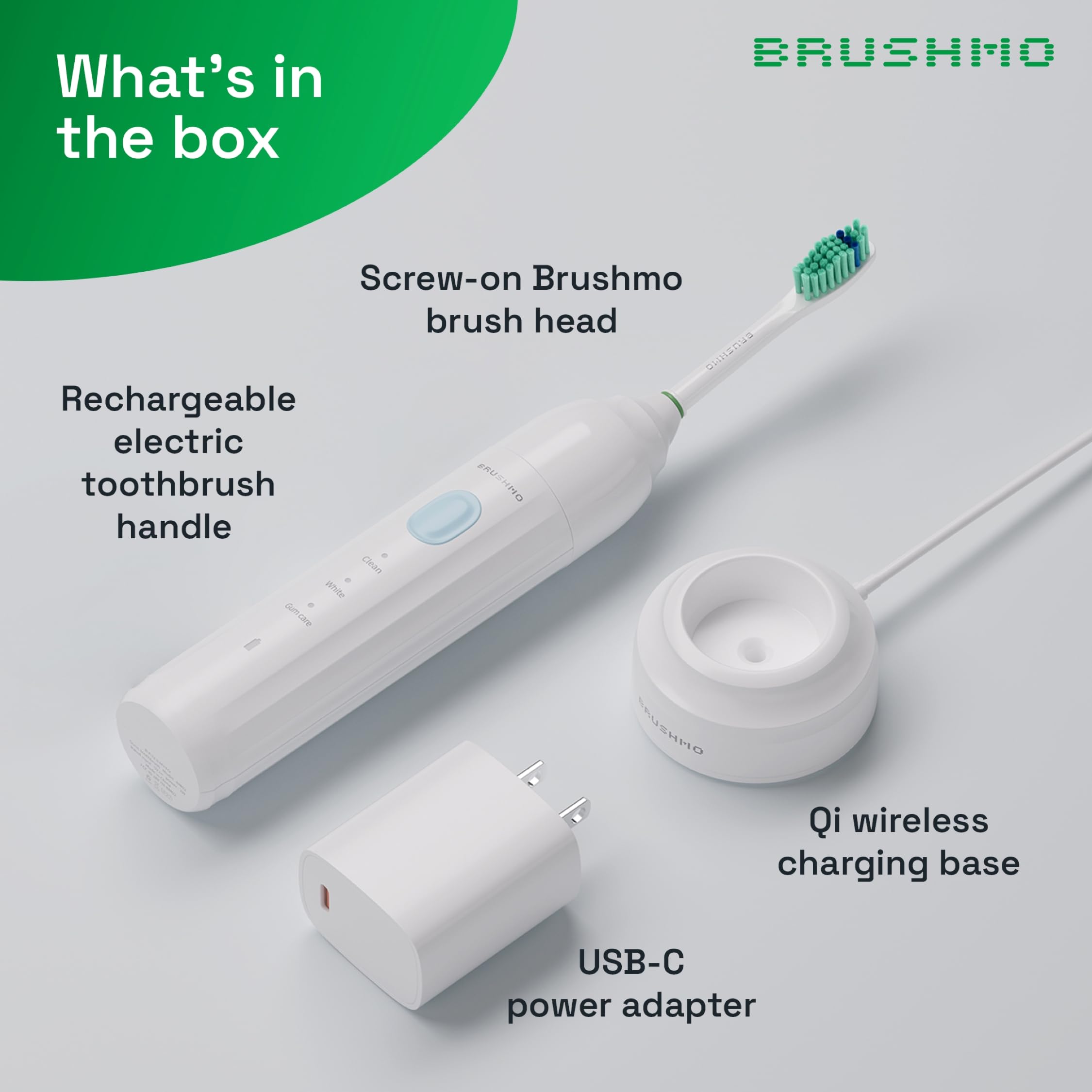 Packaging of Brushmo e-Series toothbrush