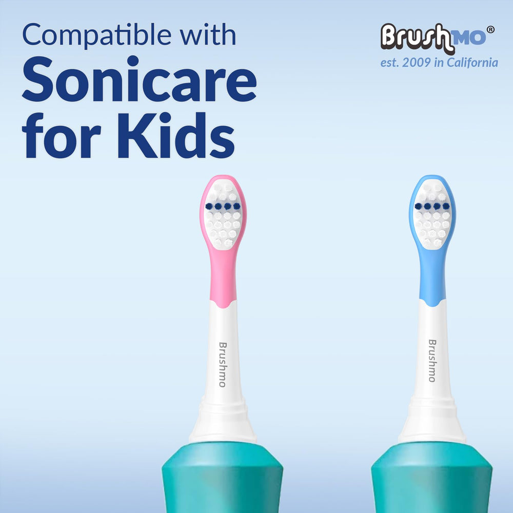 Kid sized brush heads fitting Philips Sonicare for Kids