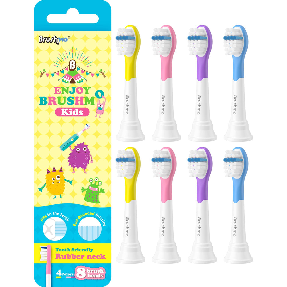Brushmo Kids compact replacement toothbrush heads for Philips Sonicare HX6032/HX6042