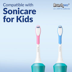 Kid-sized brush head design for ages 6 and up