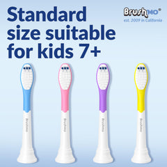 Ultra-soft Dupont bristles on Brushmo kid heads