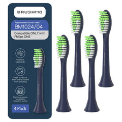 Brushmo ONE replacement toothbrush heads in Midnight Navy Blue