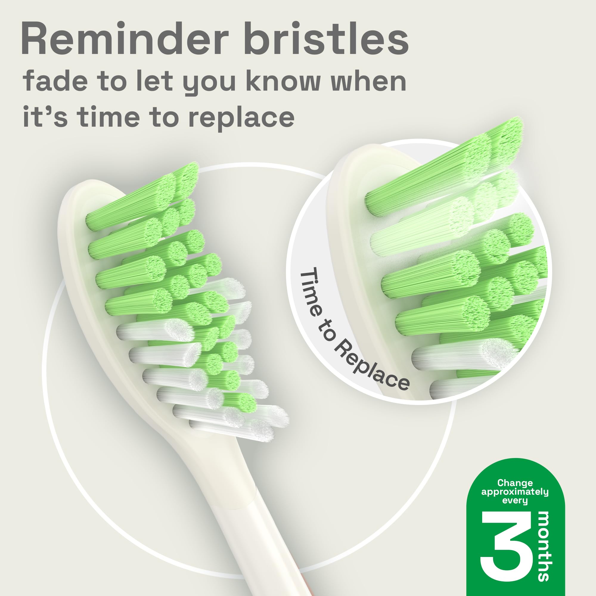 Pack of four Brushmo replacement heads for Philips ONE by Sonicare