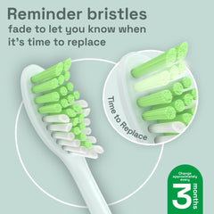 Back of Brushmo head showing tongue cleaner feature