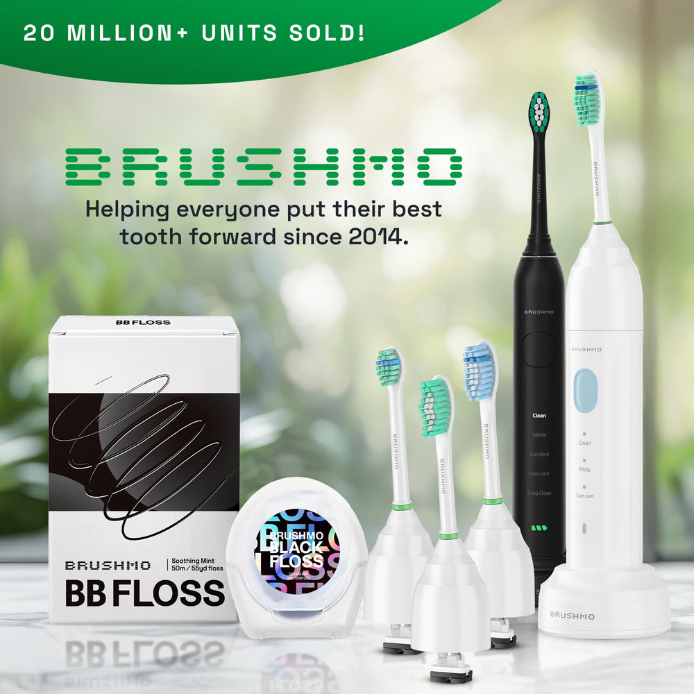 BPA-free Brushmo e-Series replacement heads for safe oral care