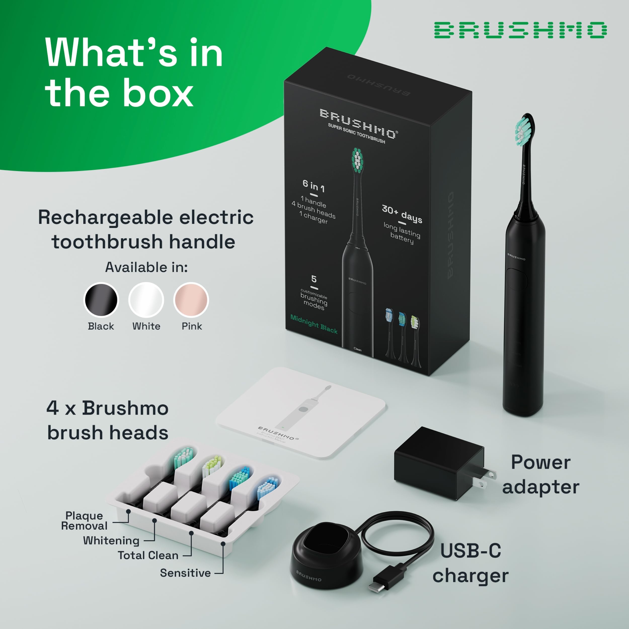 Brushmo Plaque Control replacement head attached