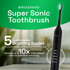 Brushmo electric toothbrush handle in black