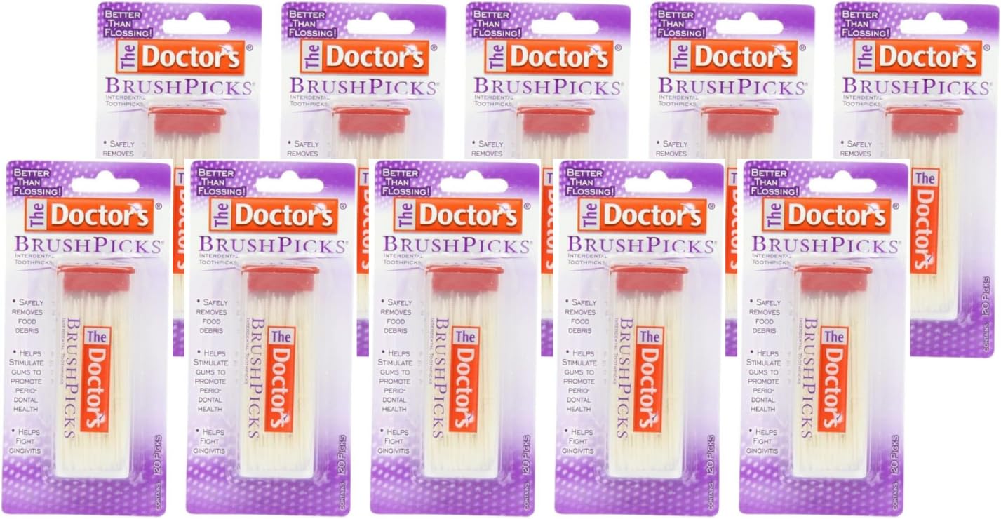 The Doctor's BrushPicks interdental toothpicks front view
