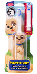 Brushy The Brushasaurus toothbrush toy close-up